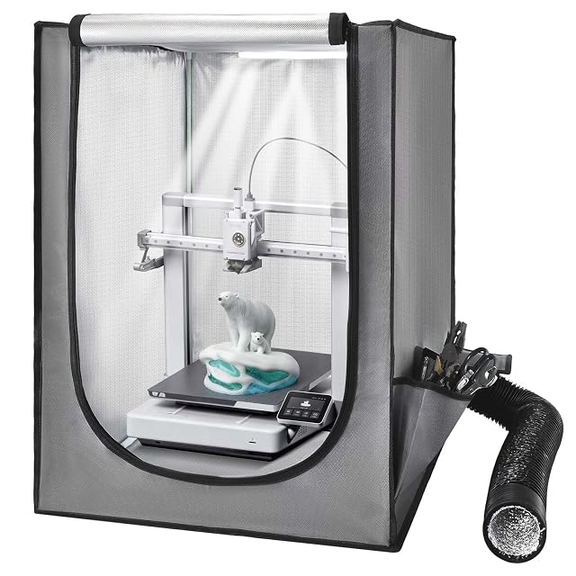 Tenda VEVOR per stampante 3D con finestra trasparente e sfiato