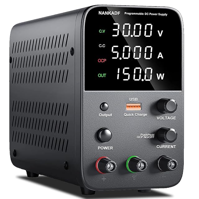 Alimentatore da banco NANKADF WPS-10H con display di tensione, corrente e potenza