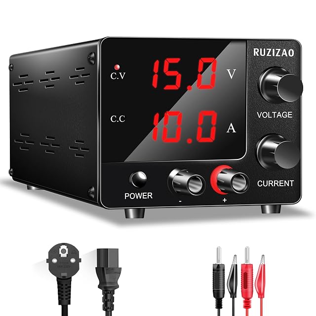 Alimentatore da banco compatto RUZIZAO SPS-E3010 con manopole encoder