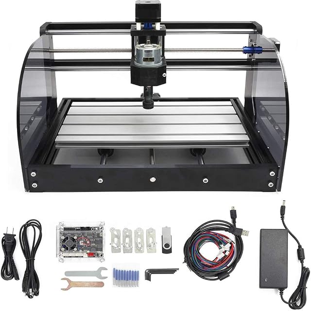 Fresatrice CNC da tavolo RATTMMOTOR 3018-Pro Max con paratia in acrilico