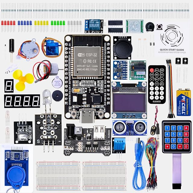 Kit di avvio ELEGOO ESP-32 con scheda, moduli e componenti