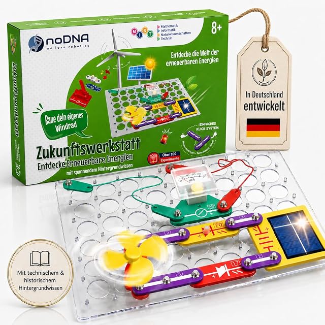 Kit di esperimenti di elettronica noDNA sulle energie rinnovabili per bambini