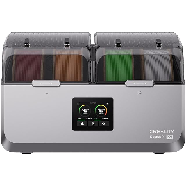 Essiccatore per filamento Creality Space Pi X4 a quattro bobine con due camere con coperchio e touchscreen