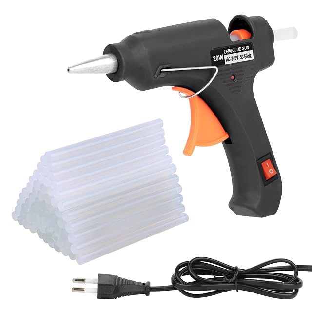 Mini pistola per colla a caldo TNOMSNO con stick di colla