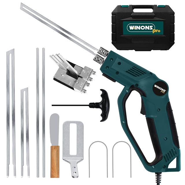 Kit coltello caldo per polistirolo WINONS WFC0012 con lame in una valigetta