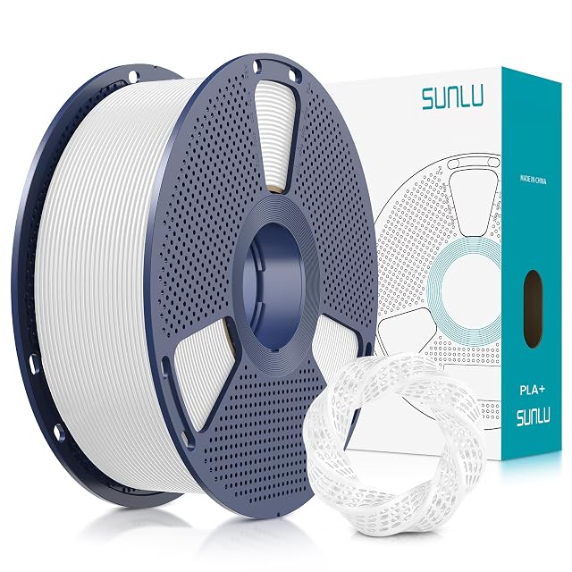 Bobina di filamento SUNLU PLA+ bianco