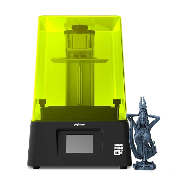 Stampante 3D a resina Phrozen Sonic Mini 8K S con copertura oscurata e base compatta