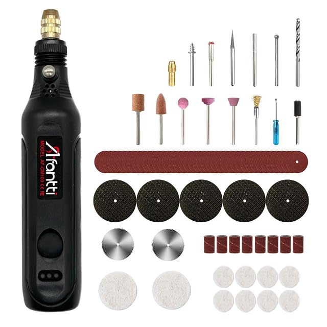 Mini utensile rotativo senza fili Afantti con accessori