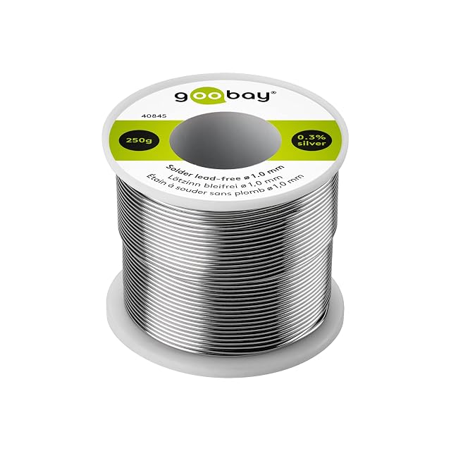 Bobina goobay 40845 con etichetta 250 g, 0,3 % di argento, senza piombo, 1,0 mm
