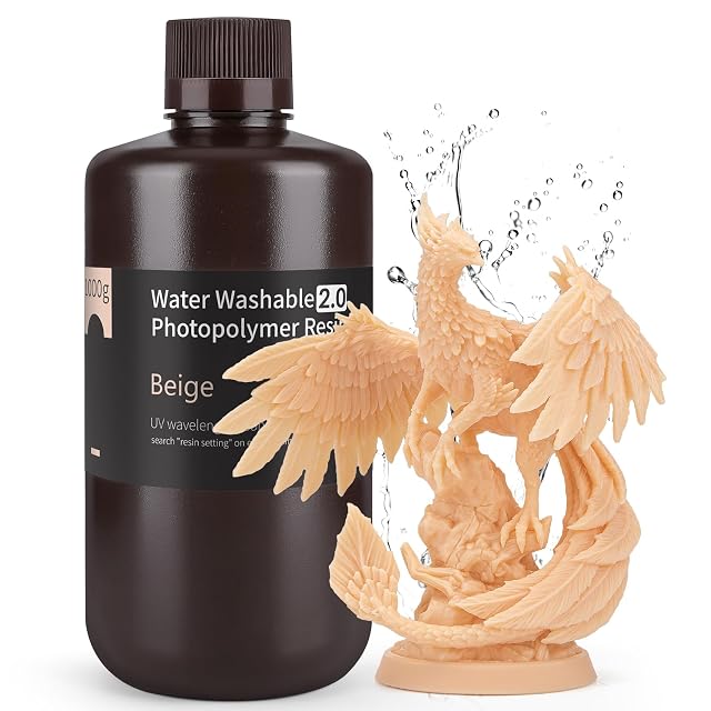 Flacone di resina ELEGOO Water Washable Resin 2.0 beige